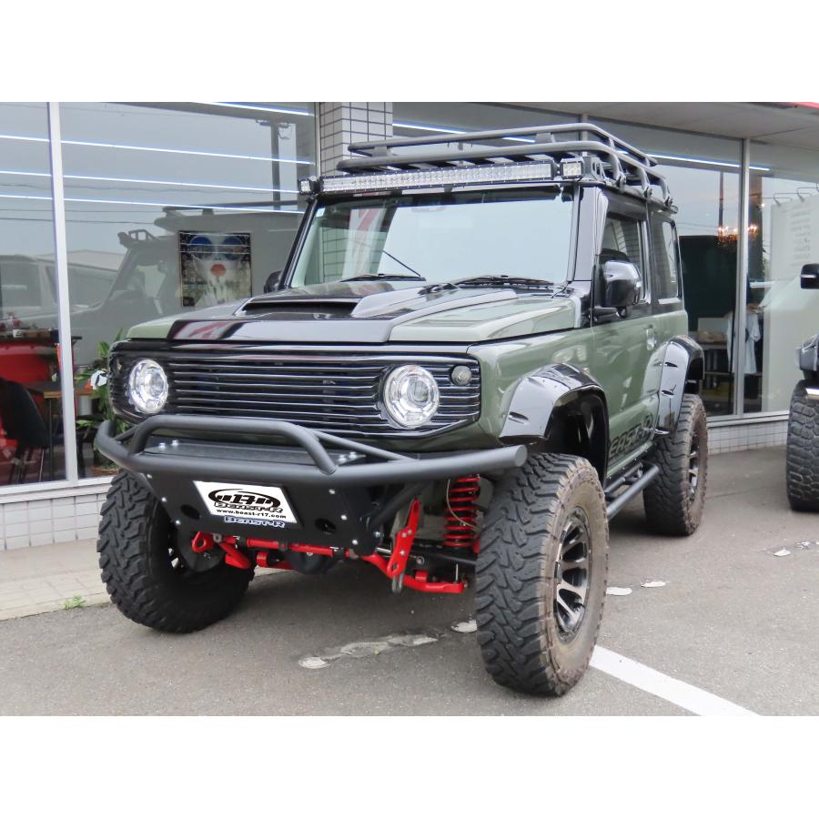 ジムニーシエラ クラッシュtypeTフロントバンパー スチール製 BEAST-R クラッシュtypeTフロントバンパー スチール製 JB74 | BEAST-R