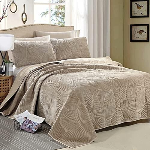 高知インター店 ベッドカバー ベッドスプレッド おしゃれ ダブル セミダブル 3点セット 100 綿 キルトカバー ベットカバーセッ 21新発 Istx Edu Ec