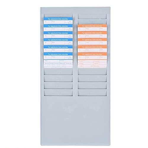 タイムカードラック 24人用 取り付けネジ付き タイムカード収納 IDカード 簡単インストール 壁に 42058443769ファイナル