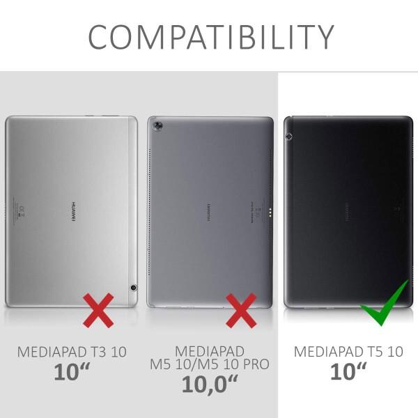 kwmobile タブレットケース 対応: Huawei MediaPad T5 10 ケース - タブレットカバー TPU シリコン 保護 透｜finalshopping｜06