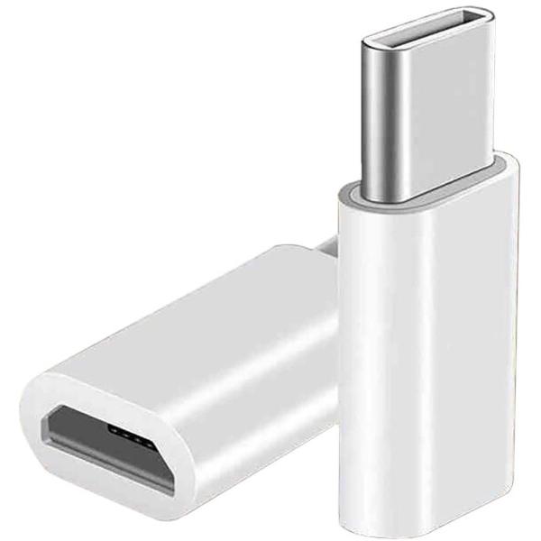 オーディオファン USB-C変換アダプタ microUSBアダプタ microUSB TypeB to USB TypeC ホワイト 2個｜finalshopping｜02