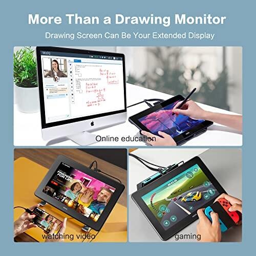 UGEE 液タブ U1200 液晶ペンタブレット 11.9インチ 8192レベル筆圧 ±60°傾き検知 sRGB 127% IPSディスプレ sRGB 127% 5mm UGEE 液タブ U1200 液晶ペンタブレット 9インチ 8192レベル筆圧 OS
