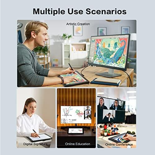 UGEE 液タブ U1200 液晶ペンタブレット 11.9インチ 8192レベル筆圧 ±60°傾き検知 sRGB 127% IPSディスプレ sRGB 127% 5mm UGEE 液タブ U1200 液晶ペンタブレット 9インチ 8192レベル筆圧 OS