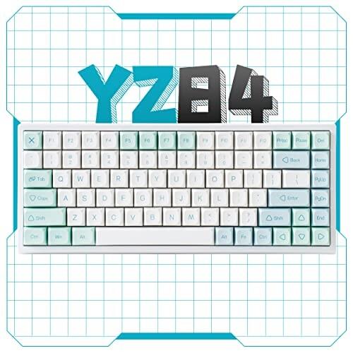 YUNZII YZ84 75％ホットスワップ可能メカニカルキーボード 2.4G / USB-C/Bluetoothキーボード RGBバックラ USB YUNZII YZ84 75％ホットスワップ可能メカニカルキーボード 4G C/Bluetoothキーボード