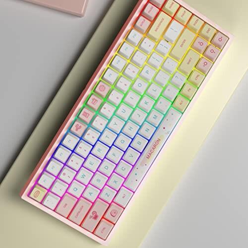 YUNZII YZ84 75％ホットスワップ可能メカニカルキーボード 2.4G / USB-C/Bluetoothキーボード RGBバックラ USB YUNZII YZ84 75％ホットスワップ可能メカニカルキーボード 4G C/Bluetoothキーボード