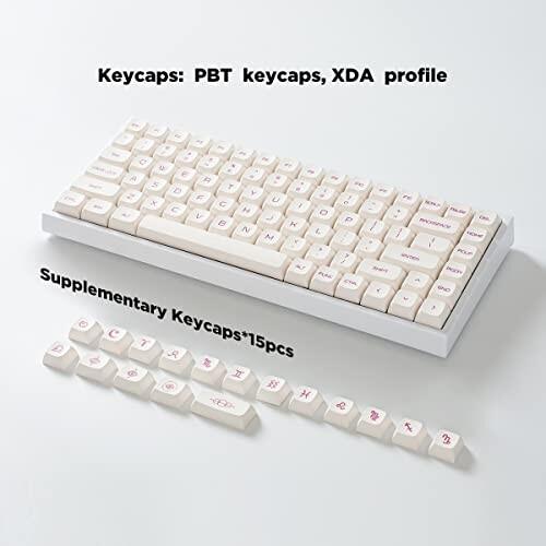 YUNZII YZ84 75％ホットスワップ可能メカニカルキーボード 2.4G / USB-C/Bluetoothキーボード RGBバックラ USB YUNZII YZ84 75％ホットスワップ可能メカニカルキーボード 4G C/Bluetoothキーボード