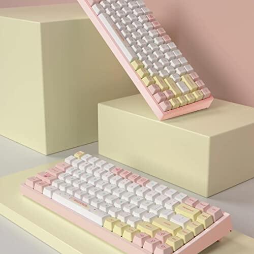 YUNZII YZ84 75％ホットスワップ可能メカニカルキーボード 2.4G / USB-C/Bluetoothキーボード RGBバックラ マウス、トラックボール VQL1182038270(11601円)