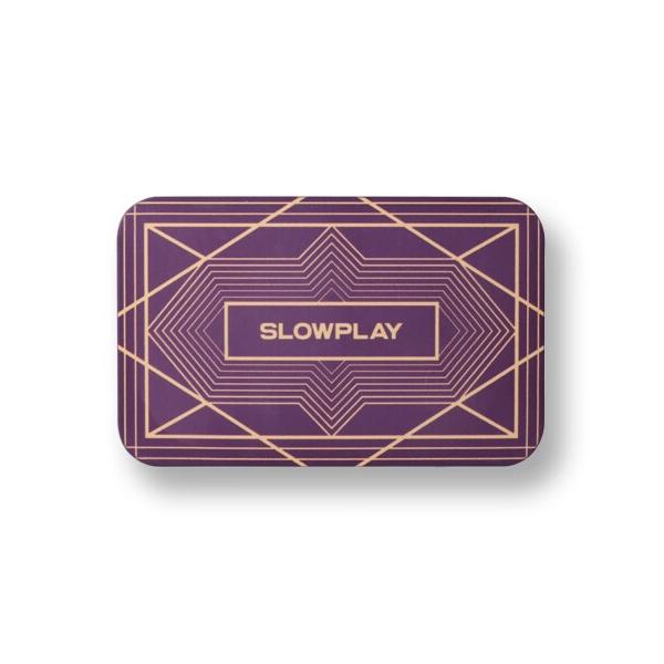 SLOWPLAYポーカープラーク 角チップ｜パープル10枚 ヨーロッパスタイル