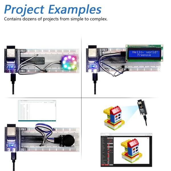 Freenove ESP32-S3-WROOM用アルティメットスターターキット（同梱）（Arduino IDE対応）、オンボードカメ｜finalshopping｜04