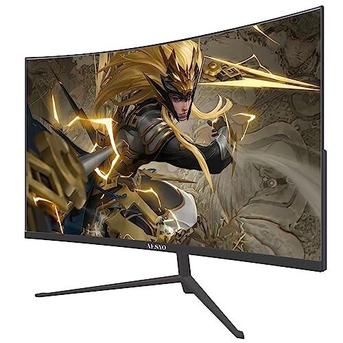 AESNO 165Hz 27インチゲーミングモニター　湾曲 Amazon.co.jp: AESNO ゲーミングモニター 27インチ 湾曲 モニター