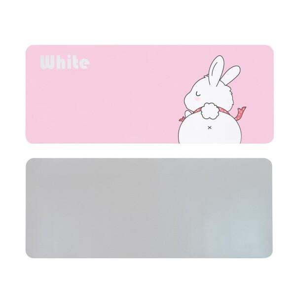 大型デスクマット デスクパッド 可愛い動物の白いうさぎのパターン キャラクターアニメマウス｜finalshopping｜05