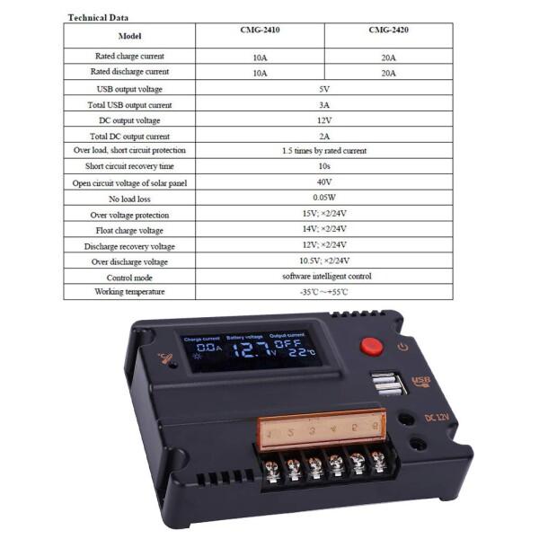 GUPE ソーラーパネルレギュレーター、4 / 8シリーズリン酸鉄リチウム電池用のインテリジェント制｜finalshopping｜08