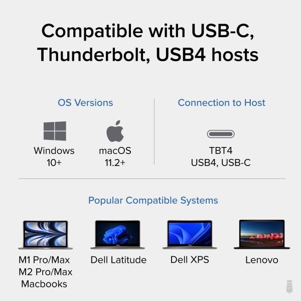Plugable Thunderbolt 4 ドッキングステーション 100W ホスト充電対応 Thunderbolt 認証 Thunderbolt ポートx3 デ｜finalshopping｜05