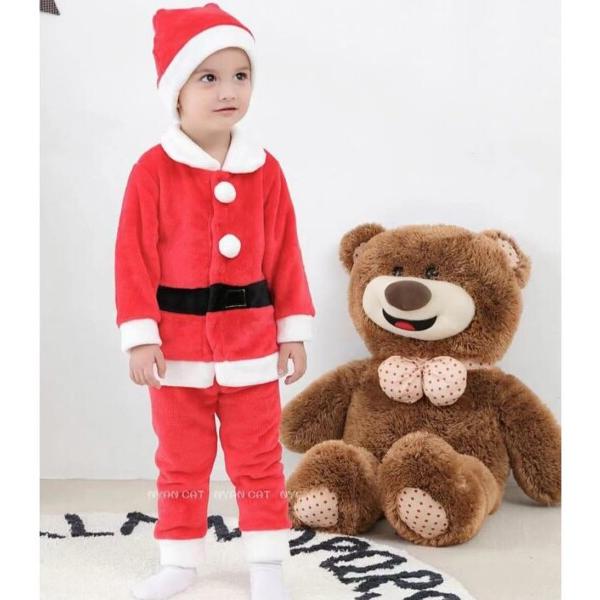 (Limspace) サンタクロース 子供用 サンタ コスプレ クリスマス 衣装 男の子 女の子 コート ズボン｜finalshopping｜02