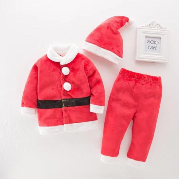 (Limspace) サンタクロース 子供用 サンタ コスプレ クリスマス 衣装 男の子 女の子 コート ズボン｜finalshopping｜05