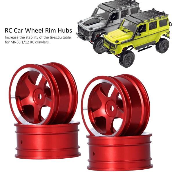 Es tink RC カー ホイール リム ハブ、4 個 RC クローラー パーツ MN86 1/12 RC クローラー用(red)｜finalshopping｜07