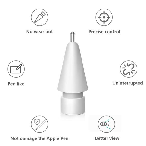 SIXFU Apple Pencilチップ用チップ 細身のメタル製 精密コントロール 細字チップ Apple Pencil 第2世代 第｜finalshopping｜05