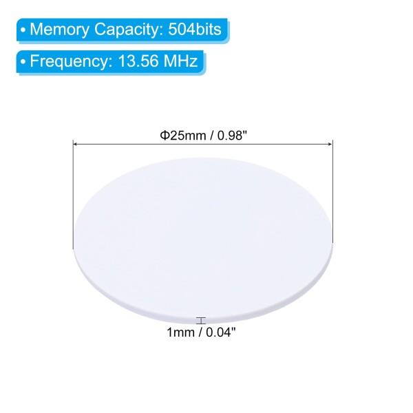 PATIKIL 直径25 mm NFCタグ 20個 コインタグ 504バイト 完全 プログラム可能 空 円形チップ カード タグ｜finalshopping｜02