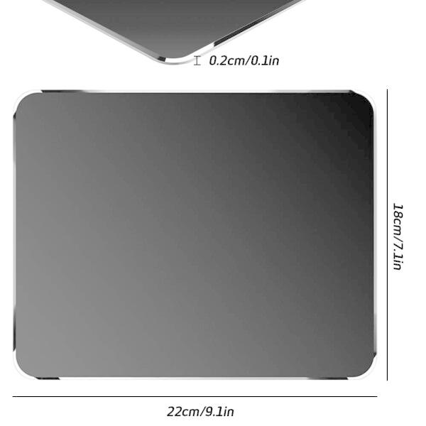 マジックマウスと互換性のある2パックのゲーミングアルミニウムマウスパッド（シルバーとブラ｜finalshopping｜07