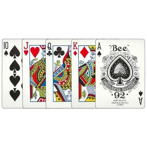 ペイリングテクノロジーズ BEE(ビー) 92 ダイヤモンドバック トランプ ポーカーサイズ 青 3デック｜finalshopping｜02