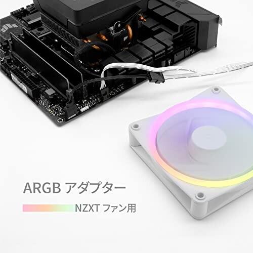 EZDIY-FAB NZXTファン用ARGB LEDアダプター、F120 AER RGBファン、NZXT CAMハブ不要、Aura Fusion Mystic Lightに対｜finalshopping｜06