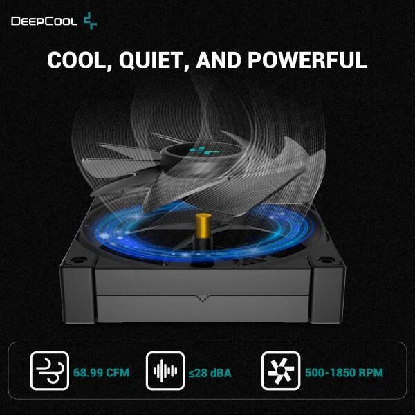 DeepCool AK620 ZERO DARK 高性能 CPU クーラー、デュアルタワー設計、2x 120mm フルイド ダイナミック ベ｜finalshopping｜05