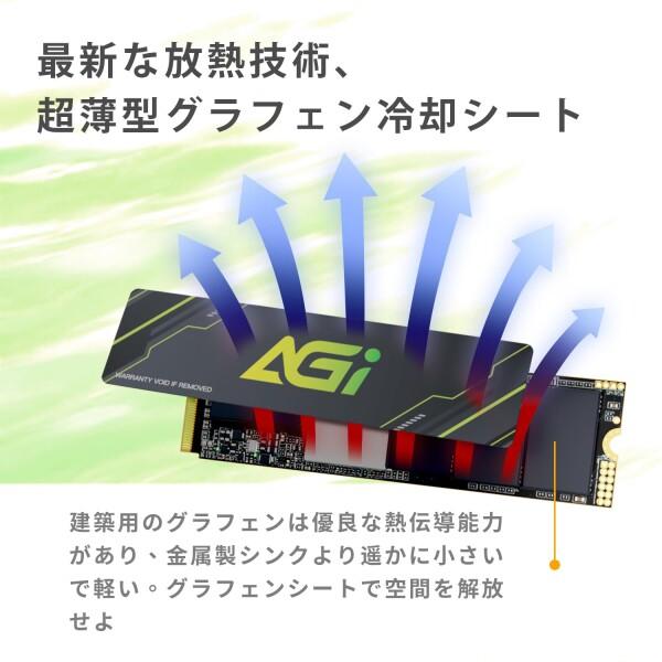 AGI 4TB AI218 PCIe NVMe M.2 Gen3×4 DRAM Cache 3D TLC NAND SSD ヒートシンク付き（読み込み・書き込み速度3700/29｜finalshopping｜04