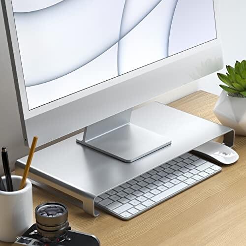 Satechi アルミニウム モニタースタンド（シルバー）（iMac, MacBook, デスクトップ, ノートパソコン｜finalshopping｜05