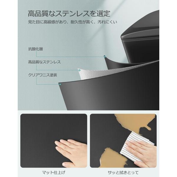 ゴミ箱 ふた付き ペダル式ダストボックス 48L大容量 スリム ステンレス製 【ラク】 においが漏れな