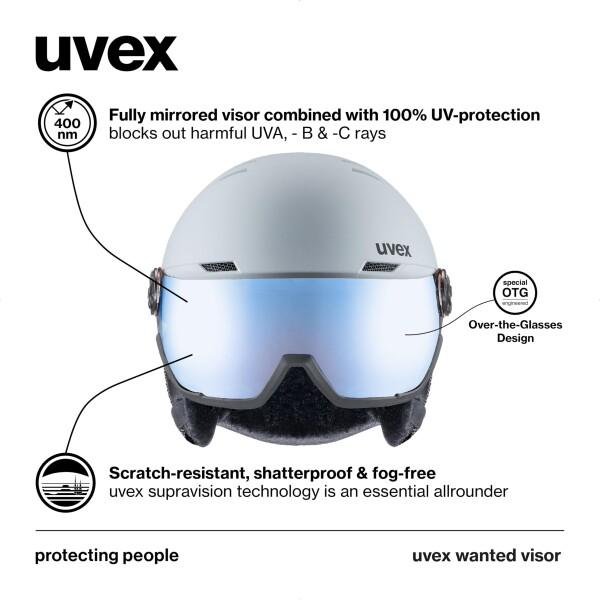 UVEXスキーヘルメット XL uvex アルペンスキー用ヘルメット 59-60cm