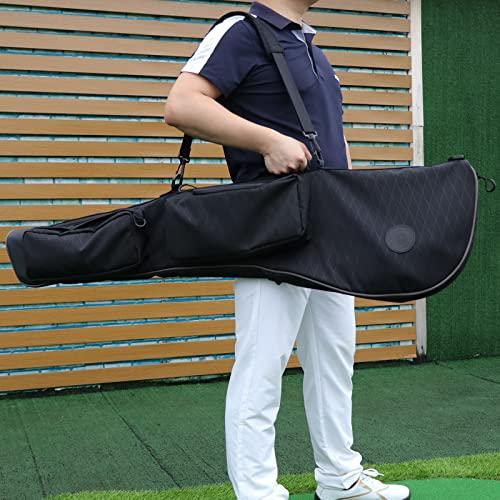 特売品コーナー TOURBON 練習用 ゴルフ クラブケース ジッパー付きの2ポケット ゴルフバッグ 大容量 折りたたみ メンズ レディース