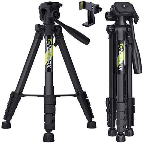 本店は Endurax 三脚 スマホ三脚 ビデオ カメラ三脚 全高168cm アルミ製 4段階伸縮 360 回転三脚 Iphone Android 対応 収納袋 日 保証書付 Www Sei Ba Gov Br