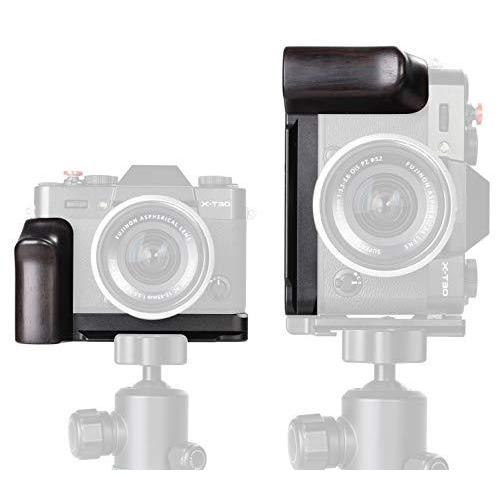 WEPOTO Fujifilm X-T10 X-T20 X-T30用ハンドグリップメタル黒檀木材 WR-XT30｜finance-inovation｜05