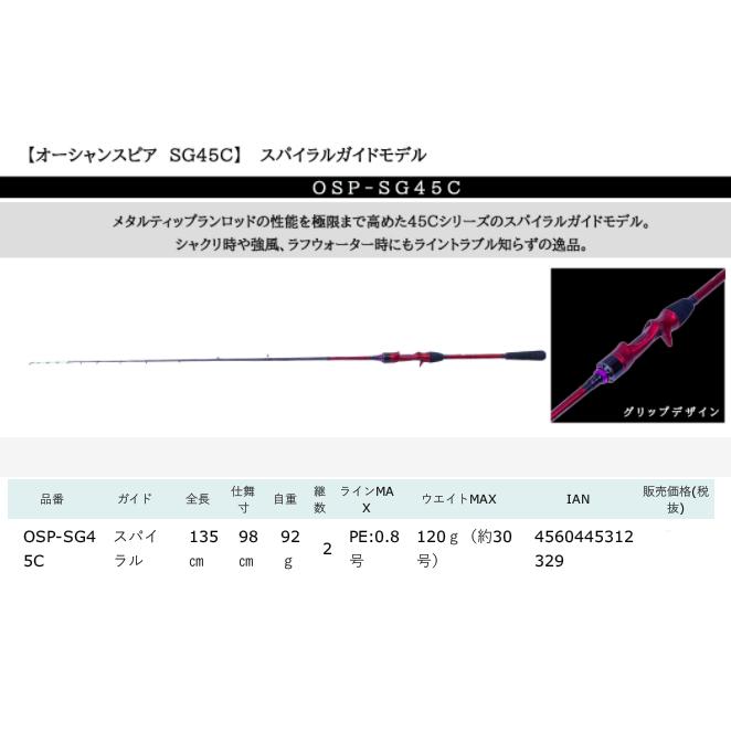 極美品Crazy Ocean OCEANSPEAR OSP- SG45C Amazon.co.jp: Crazy Ocean Ocean Spear OSP-SG45C 2020 Model