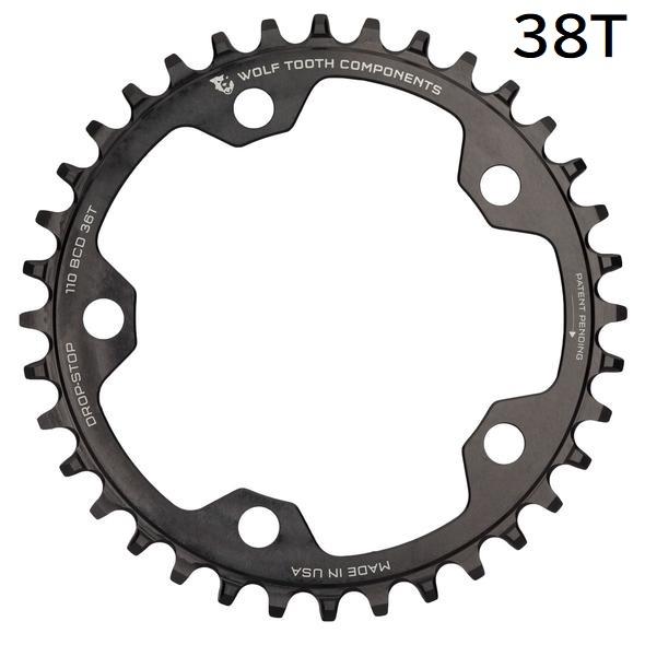 中古品Wolf Tooth Components 5ボルトチェーンリング 38T WOLF TOOTH ウルフトゥース チェーンリング 110 BCD 5 Bolt Chainring