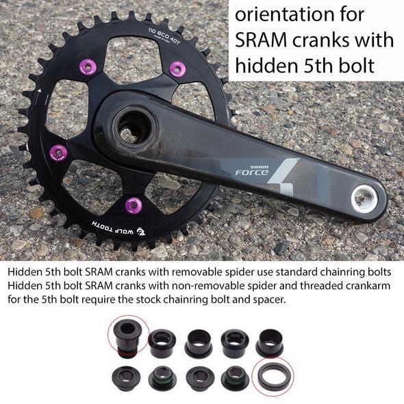 WOLF TOOTH ウルフトゥース 110 BCD 5 Bolt Chainring チェーンリング 40T compatible with SRAM Flattop｜find-shop｜02