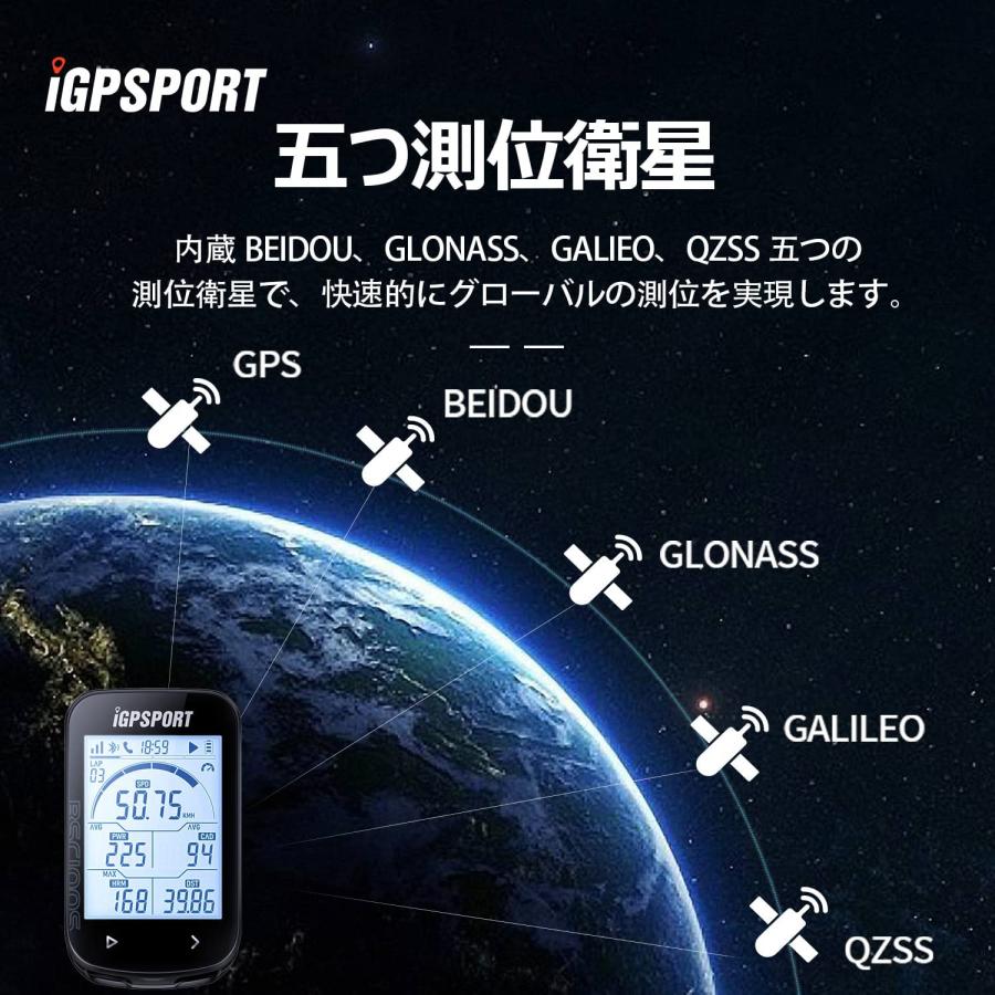 iGPSPORT サイクルコンピューター BSC100S ワイヤレス 2.6インチ ブラック｜find-shop｜08