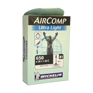 MICHELIN ミシュラン B1 AIRCOMP B-1 エアコンプ チューブ 650×18/23C 仏式バルブ:60mm バルブ｜find-shop