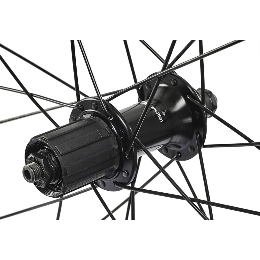 SHIMANO シマノ ホイール WH-R501 前後セット ブラック 700C EWHR501PCBY｜find-shop｜03