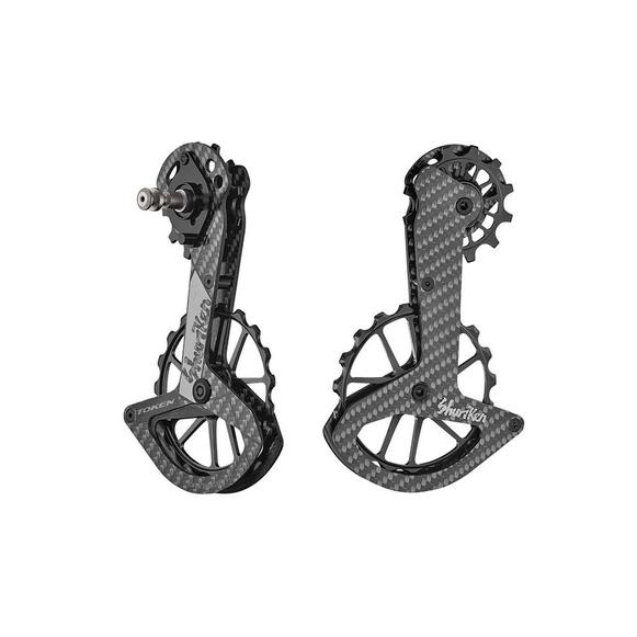 SHIMANO ULTEGRA TOKEN SHURIKEN ビックプーリー Amazon | TOKEN TK1729S-TBT SHURIKEN ビッグプーリーキット ブラック