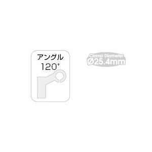 GIZA ギザ HA-C40-2 スレッドステム 25.4mm シルバー HBN10300｜find-shop｜02