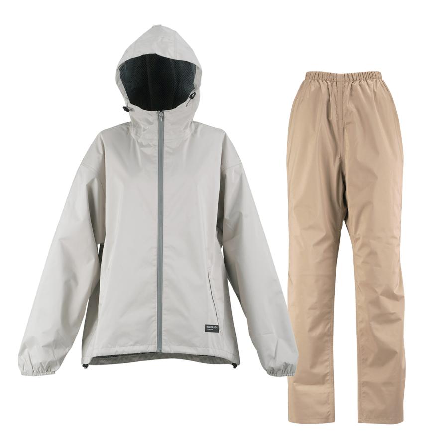 雨様 I live アイリブ 7481 レインスーツフェミニンIII 透湿防水生地 オフ