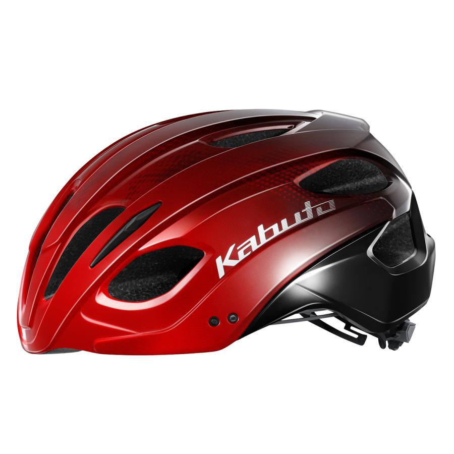 Kabuto Volzza ヘルメット S/M 55-58cm 黒/赤 ヘルメット REZZA-3 OGK 