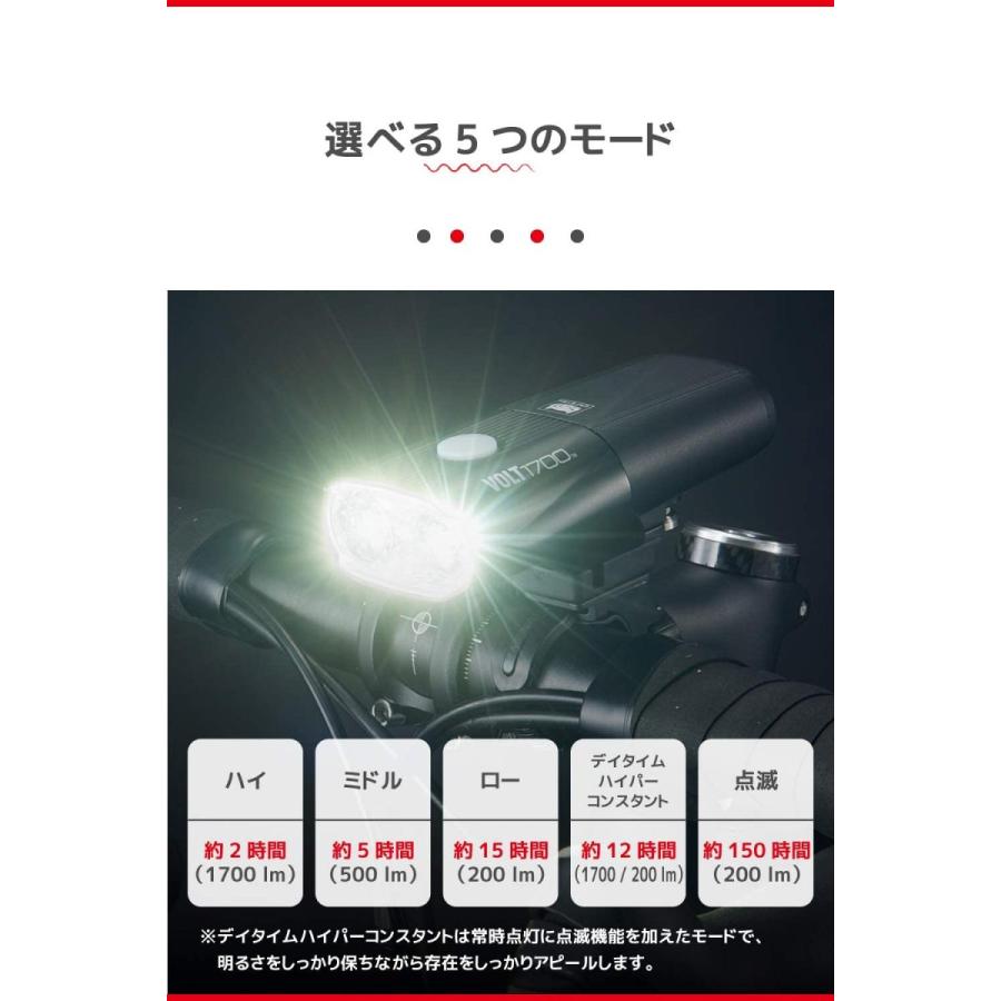 CAT EYE キャットアイ 高輝度LED USB充電式 ヘッドライト HL-EL1020RC VOLT1700｜find-shop｜04