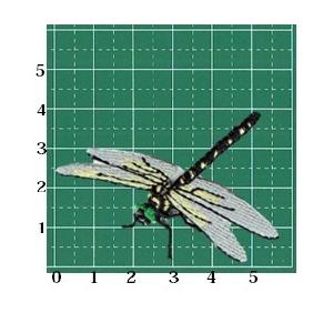 刺繍アイロンワッペン昆虫（トンボ/とんぼ/オニヤンマ） : FIND Corp