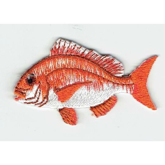 刺繍アイロンワッペン魚（マダイ／真鯛） : FIND Corp. - 通販 - Yahoo