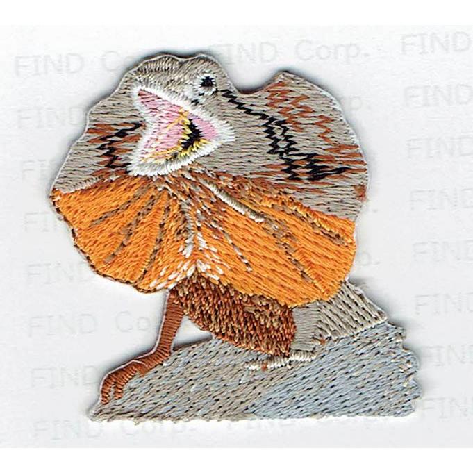 刺繍アイロンワッペン（エリマキトカゲ） : FIND Corp. - 通販 - Yahoo