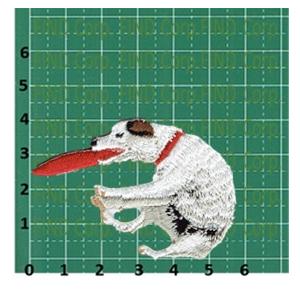 ロラライハリス　刺しゅう　アップリケ　ワッペン　プードル　車 刺繍アイロンワッペン犬（フリスビー犬） : FIND Corp. - 通販 - Yahoo