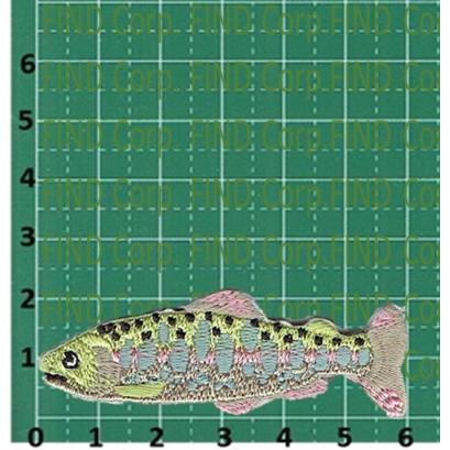 刺繍アイロンワッペン魚（アマゴ） : FIND Corp. - 通販 - Yahoo