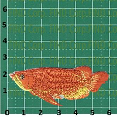 刺繍アイロンワッペン魚（アロワナ） : FIND Corp. - 通販 - Yahoo